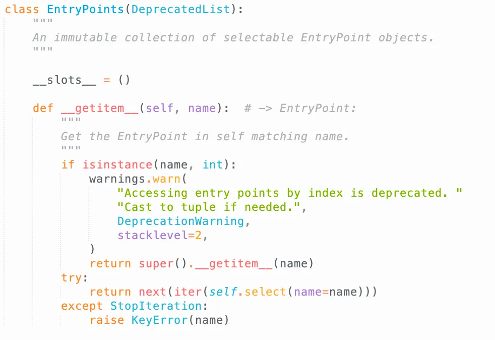 EntryPoints from importlib.metadata 