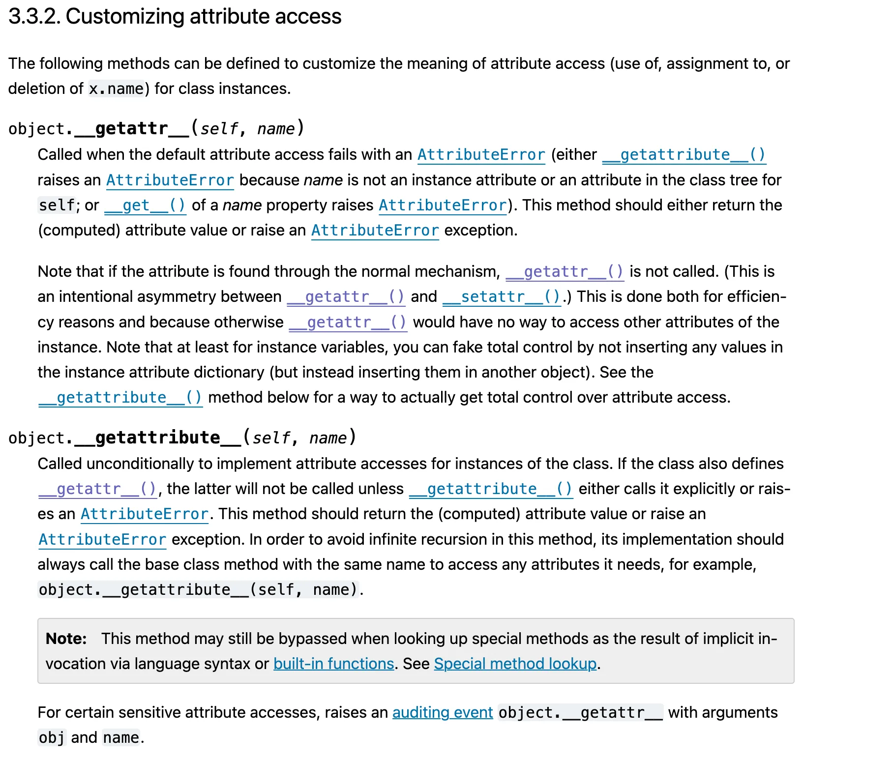 Amazing python! https://docs.python.org/3/reference/datamodel.html#customizing-attribute-access